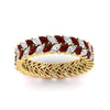 Load image into Gallery viewer, double-row-marquise-ruby-wedding-band-in-yellow-gold-fd11532mqbgrudr-nl-yg.jpg