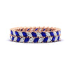 Load image into Gallery viewer, double-row-marquise-sapphire-wedding-band-in-rose-gold-fd11532mqbgsabl-nl-rg.jpg