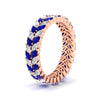 Load image into Gallery viewer, double-row-marquise-sapphire-wedding-band-in-rose-gold-fd11532mqbgsabl-nl-rg.jpg