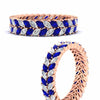 Load image into Gallery viewer, double-row-marquise-sapphire-wedding-band-in-rose-gold-fd11532mqbgsabl-nl-rg.jpg