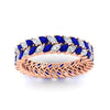 Load image into Gallery viewer, double-row-marquise-sapphire-wedding-band-in-rose-gold-fd11532mqbgsabl-nl-rg.jpg