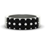 Load image into Gallery viewer, double-row-shared-prong-black-diamond-wedding-band-in-white-gold-FD11382BGBLACK-1.50CT-NL-WG