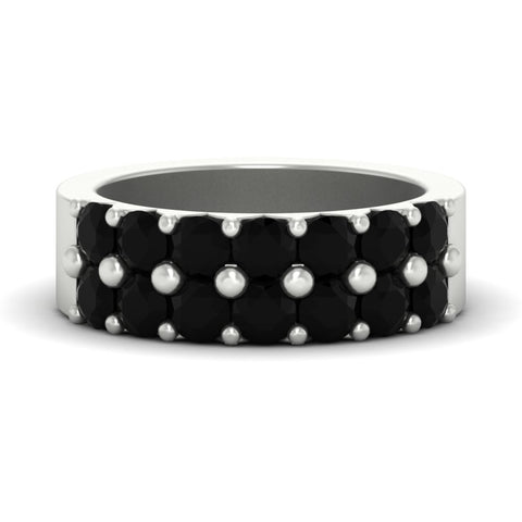 double-row-shared-prong-black-diamond-wedding-band-in-white-gold-FD11382BGBLACK-1.50CT-NL-WG