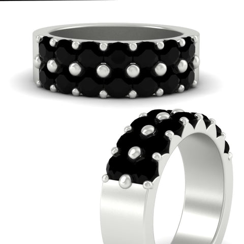 double-row-shared-prong-black-diamond-wedding-band-in-white-gold-FD11382BGBLACKANGLE3-1.50CT-NL-WG