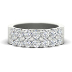 Load image into Gallery viewer, double-row-shared-prong-diamond-wedding-band-in-white-gold-FD11382B-1.50CT-NL-WG