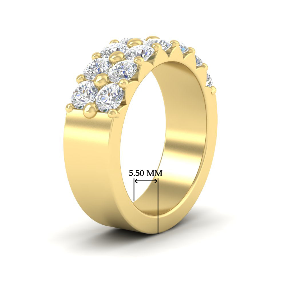 double-row-shared-prong-diamond-wedding-band-in-yellow-gold-FD11382BANGLE2-1.50CT-NL-YG-HW