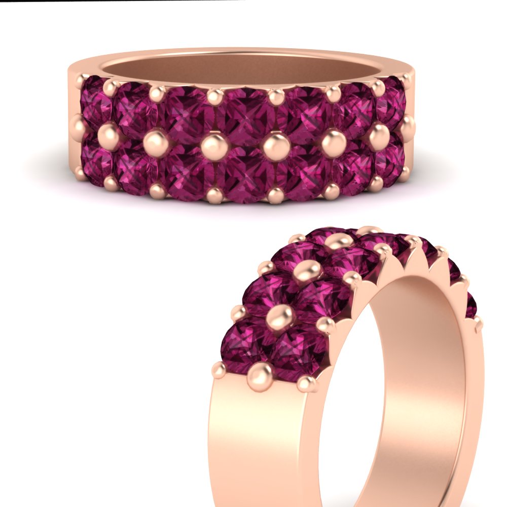 double-row-shared-prong-pink-sapphire-wedding-band-in-rose-gold-FD11382BGSADRPIANGLE3-1.50CT-NL-RG