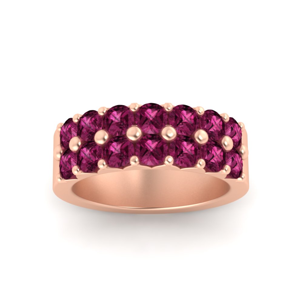 double-row-shared-prong-pink-sapphire-wedding-band-in-rose-gold-FD11382BGSADRPIANGLE5-1.50CT-NL-RG