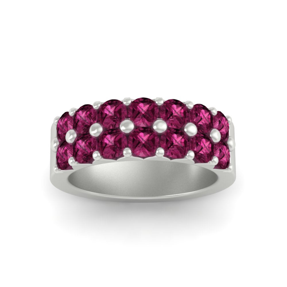double-row-shared-prong-pink-sapphire-wedding-band-in-white-gold-FD11382BGSADRPIANGLE5-1.50CT-NL-WG
