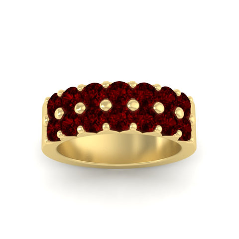 double-row-shared-prong-ruby-wedding-band-in-yellow-gold-FD11382BGRUDRANGLE5-1.50CT-NL-YG