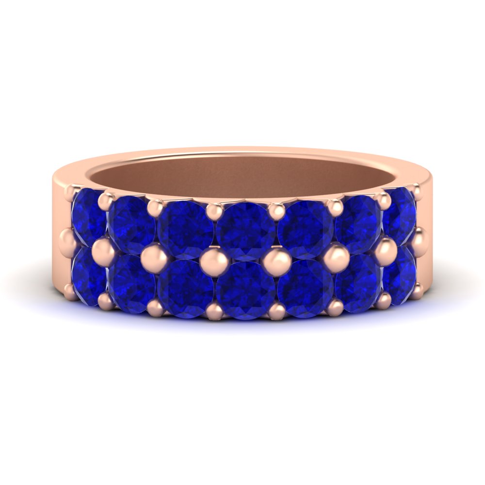 double-row-shared-prong-sapphire-wedding-band-in-rose-gold-FD11382BGSABL-1.50CT-NL-RG