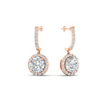 Load image into Gallery viewer, drop-diamond-halo-earrings-in-rose-gold-FDEAR11129ANGLE1-NL-RG
