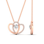 Load image into Gallery viewer, dual-heart-cute-diamond-pendant-in-FDPD11228NL-RG.jpg
