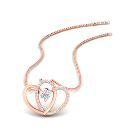 Cute Dual Heart Pendant