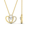 Load image into Gallery viewer, dual-heart-cute-diamond-pendant-in-FDPD11228NL-YG.jpg