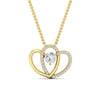 Load image into Gallery viewer, dual-heart-cute-diamond-pendant-in-FDPD11228NL-YG.jpg