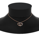 Load image into Gallery viewer, dual-heart-cute-diamond-pendant-with-black-diamond-in-FDPD11228GBLACK-NL-RG.jpg
