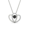 Load image into Gallery viewer, dual-heart-cute-diamond-pendant-with-black-diamond-in-FDPD11228GBLACK-NL-WG.jpg