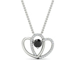 Load image into Gallery viewer, dual-heart-cute-diamond-pendant-with-black-diamond-in-FDPD11228GBLACK-NL-WG.jpg
