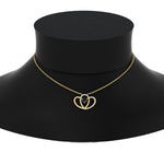 Load image into Gallery viewer, dual-heart-cute-diamond-pendant-with-black-diamond-in-FDPD11228GBLACK-NL-YG.jpg
