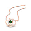 Load image into Gallery viewer, dual-heart-cute-diamond-pendant-with-emerald-in-FDPD11228GEMGR-NL-RG.jpg