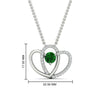 Load image into Gallery viewer, dual-heart-cute-diamond-pendant-with-emerald-in-FDPD11228GEMGR-NL-WG.jpg