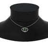 Load image into Gallery viewer, dual-heart-cute-diamond-pendant-with-emerald-in-FDPD11228GEMGR-NL-WG.jpg