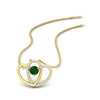 Load image into Gallery viewer, dual-heart-cute-diamond-pendant-with-emerald-in-FDPD11228GEMGR-NL-YG.jpg