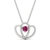 Load image into Gallery viewer, dual-heart-cute-diamond-pendant-with-pink-sapphire-in-FDPD11228GSADRPI-NL-WG.jpg