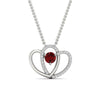 Load image into Gallery viewer, dual-heart-cute-diamond-pendant-with-ruby-in-FDPD11228GRUDR-NL-WG.jpg