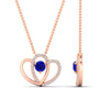 Load image into Gallery viewer, dual-heart-cute-diamond-pendant-with-sapphire-in-FDPD11228GSABL-NL-RG.jpg