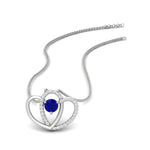 Load image into Gallery viewer, dual-heart-cute-diamond-pendant-with-sapphire-in-FDPD11228GSABL-NL-WG.jpg

