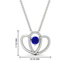 Load image into Gallery viewer, dual-heart-cute-diamond-pendant-with-sapphire-in-FDPD11228GSABL-NL-WG.jpg
