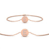 Load image into Gallery viewer, Alphabet disc diamond bracelet