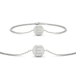 Load image into Gallery viewer, Alphabet disc diamond bracelet

