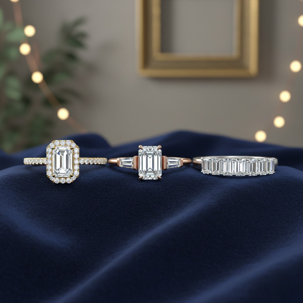 What Setting Makes an Emerald Cut Diamond Look Bigger?