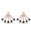 Load image into Gallery viewer, ear-lobe-black-diamond-jacket-in-rose-gold-FDEAR9316GBLACKANGLE2-NL-RG.jpg