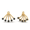 Load image into Gallery viewer, ear-lobe-black-diamond-jacket-in-yellow-gold-FDEAR9316GBLACKANGLE2-NL-YG.jpg