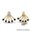 Load image into Gallery viewer, ear-lobe-black-diamond-jacket-in-yellow-gold-FDEAR9316GBLACKANGLE2-NL-YG.jpg
