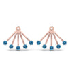Load image into Gallery viewer, ear-lobe-blue-topaz-jacket-in-rose-gold-FDEAR9316GICBLTOANGLE2-NL-RG.jpg