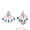 Load image into Gallery viewer, ear-lobe-blue-topaz-jacket-in-rose-gold-FDEAR9316GICBLTOANGLE2-NL-RG.jpg