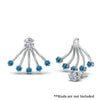 Load image into Gallery viewer, ear-lobe-blue-topaz-jacket-in-white-gold-FDEAR9316GICBLTOANGLE2-NL-WG.jpg