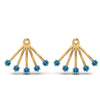 Load image into Gallery viewer, ear-lobe-blue-topaz-jacket-in-yellow-gold-FDEAR9316GICBLTOANGLE2-NL-YG.jpg