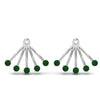Load image into Gallery viewer, ear-lobe-emerald-jacket-in-white-gold-FDEAR9316GEMGRANGLE2-NL-WG.jpg