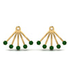 Load image into Gallery viewer, ear-lobe-emerald-jacket-in-yellow-gold-FDEAR9316GEMGRANGLE2-NL-YG.jpg