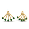 Load image into Gallery viewer, ear-lobe-emerald-jacket-in-yellow-gold-FDEAR9316GEMGRANGLE2-NL-YG.jpg
