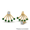 Load image into Gallery viewer, ear-lobe-emerald-jacket-in-yellow-gold-FDEAR9316GEMGRANGLE2-NL-YG.jpg