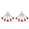 Load image into Gallery viewer, ear-lobe-orange-sapphire-jacket-in-white-gold-FDEAR9316GSAORANGLE2-NL-WG.jpg