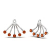 Load image into Gallery viewer, ear-lobe-orange-sapphire-jacket-in-white-gold-FDEAR9316GSAORANGLE2-NL-WG.jpg