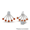 Load image into Gallery viewer, ear-lobe-orange-sapphire-jacket-in-white-gold-FDEAR9316GSAORANGLE2-NL-WG.jpg